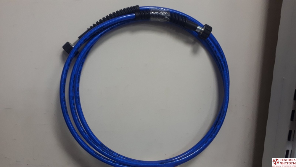 Шланг ВД CARWASH COMFORT DN06 для моек самообслуживания 4м, 200бар, М 22*1,5 гайка-гайка синий