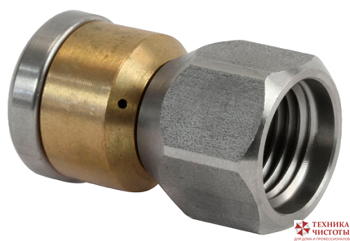 Форсунка вращающаяся каналопромывочная (вход 1/4внут, 3 отверстия, размер 030)