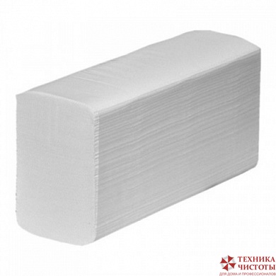 Листовые полотенца V-сложения (ZZ) "Стандарт" 1-сл, 250л