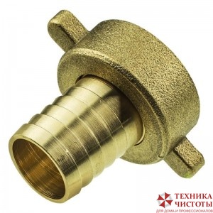 Резьбовое соединения для шлангов, 3,4внут, 19mm, 150°C, латунь