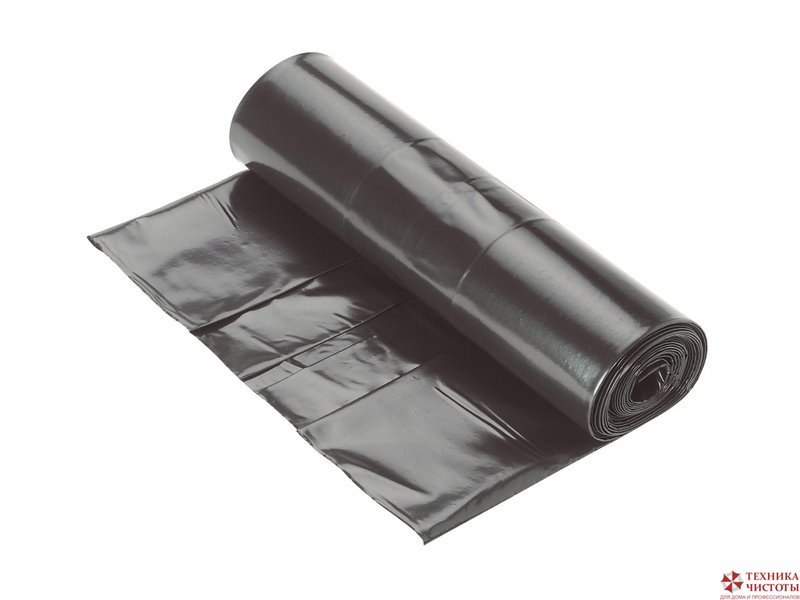 Мешок для мусора 240л/10шт ПВД 45 мкм черный