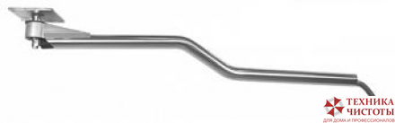 Консоль потолочная изогнутая,нерж.сталь, 1600мм