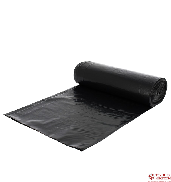 Мешок для мусора 60л/30шт ПВД 30 мкм черный