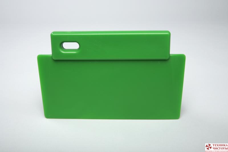 Скребок эргономичный полипропиленовый - 200 х 125 мм., зеленый