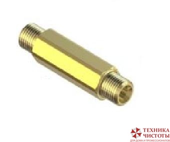 Переходник удлиненный 1/4 внеш-1/4 внеш,латунь