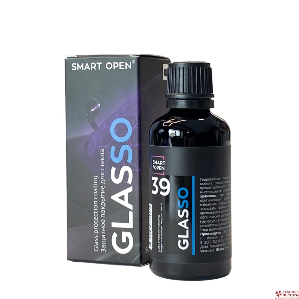 39 GLASSO Защитное покрытие для стекла,10 мл