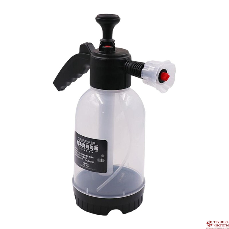 Распылитель пенообразующий с ручным насосом и доп. форсункой. Емкость 2 л. Фильтр из нерж. стали.