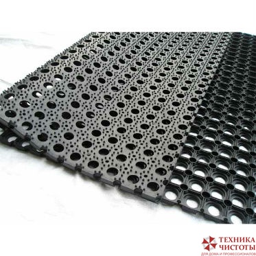 Грязезащитный резиновый входной коврик "Module 16",80*120 см