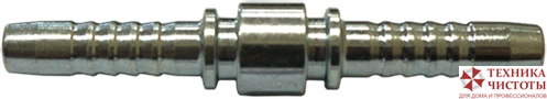 Прессниппель ремонтный ёлочка DN08, оцинк.сталь