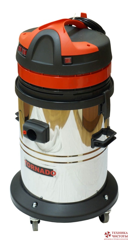Пылесоc для влажной и сухой уборки TORNADO 433 Inox (бак из нержавеющей стали)