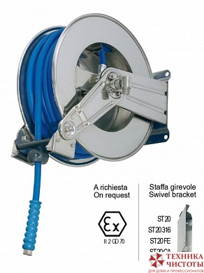 Ramex AV 1100 FE Барабан инерционный, 200 бар, для шланга 20 м (окраш)