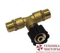 Тройник M22 внеш - M22 внут - M22 внеш