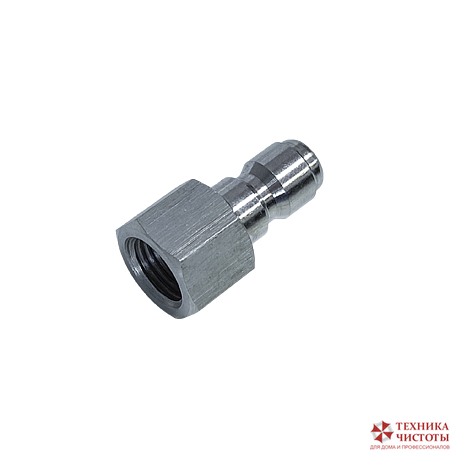 Ниппель-коннектор 350 бар, вход 1/4 гайка, нерж сталь