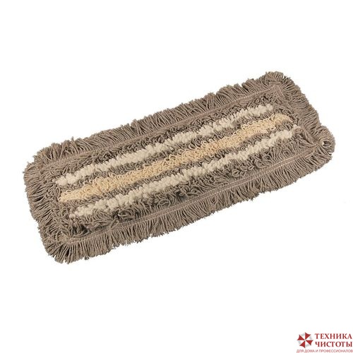 Моп плоский "Трио" петлевой 50х15 см с ушками и кармашками