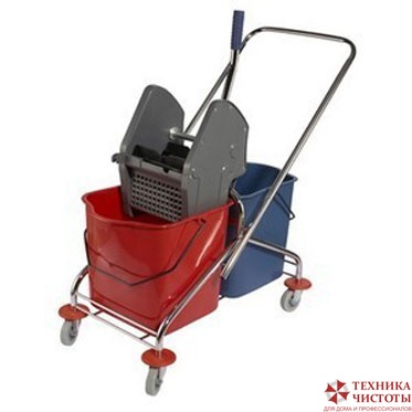 Тележка двухведерная с отжимом, 2х23л