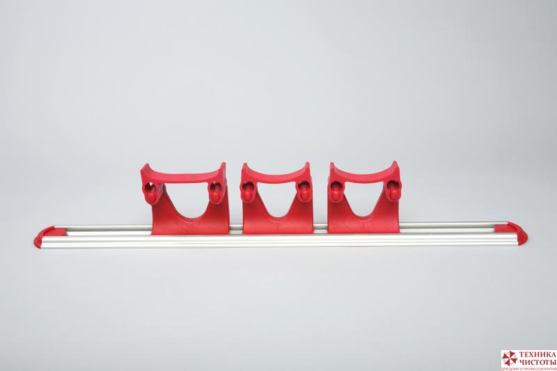 Планка с крепежом (2 маленьких/1 большое крепления) 500 мм., красный