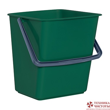 Ведро для тележки 18л, пластик, цвет зеленый
