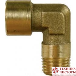 Переходник (угловой) 3/8 внут - 3/8 внеш, 350bar, латунь