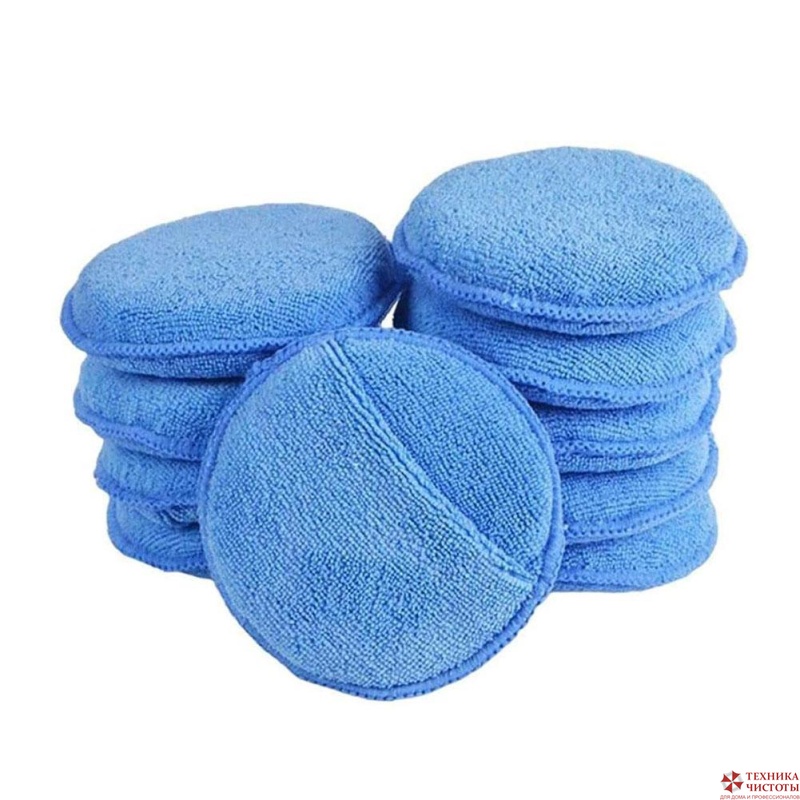 Микрофибровый апликатор Pad Fiber SMART OPEN, круглый12,5 см, с карманом, шт