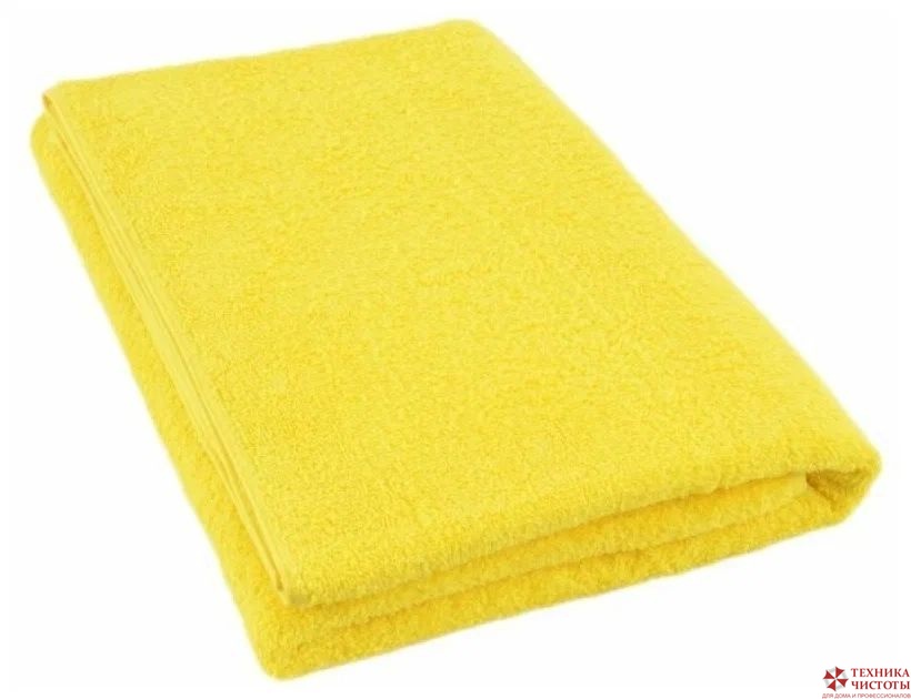 Салфетка для пола из микрофибры 50х60 см,320 г/м2,жёлтая